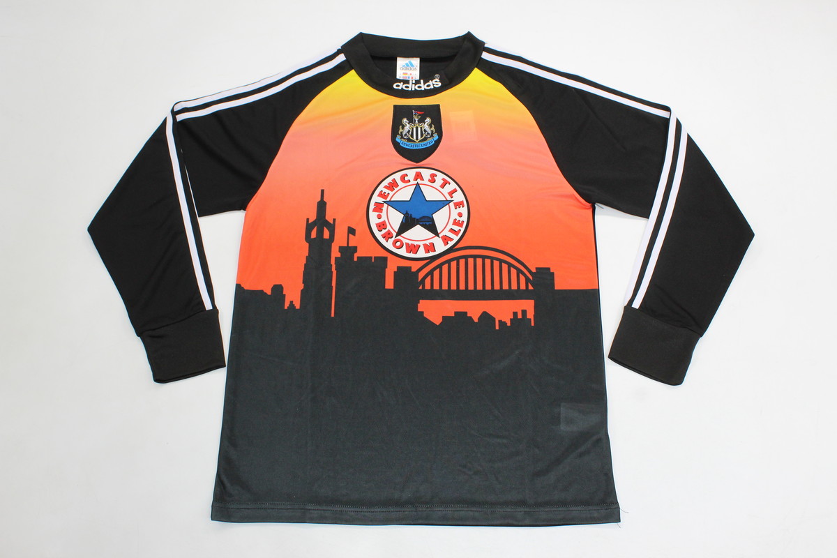 AAA Quality Newcastle 96/97 GK Black/Orange Long Soccer Jersey